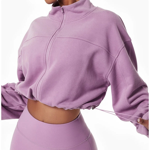 ALI “LAVENDER” CROP JACKET